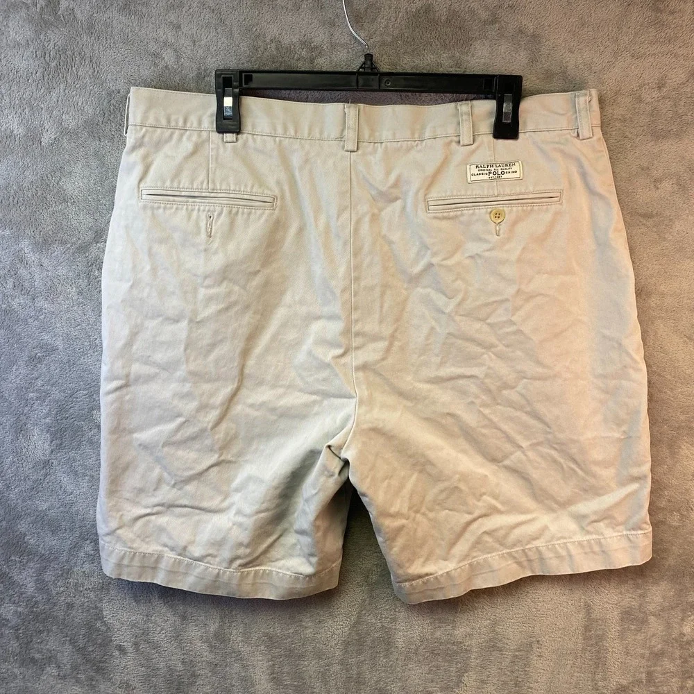 Polo Ralph Lauren Men's Shorts Size 38 Khaki Classic Chino Cotton
